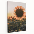 Farmhouse Wall Art – Sunflower at Sunset – Rustic Country Decor