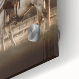 Farmhouse Wall Art – Cowboy on Horseback at Sunset – Rustic Country Decor