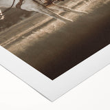 Farmhouse Wall Art – Cowboy on Horseback at Sunset – Rustic Country Decor