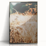 Farmhouse Wall Art Dry Field Print | Rustic Country Harvest Style Decor