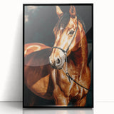 Farmhouse Wall Art – Elegant Horse Portrait – Rustic Country Decor