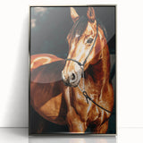 Farmhouse Wall Art – Elegant Horse Portrait – Rustic Country Decor