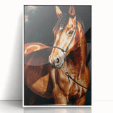 Farmhouse Wall Art – Elegant Horse Portrait – Rustic Country Decor