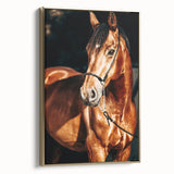 Farmhouse Wall Art – Elegant Horse Portrait – Rustic Country Decor