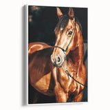 Farmhouse Wall Art – Elegant Horse Portrait – Rustic Country Decor