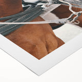 Country Horse Portrait Art - Rustic Farmhouse Wall Decor Print