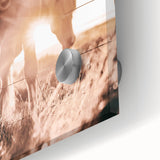 Sunset Horse Portrait Art - Rustic Farmhouse Wall Decor Print