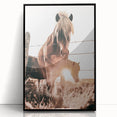 Sunset Horse Portrait Art - Rustic Farmhouse Wall Decor Print
