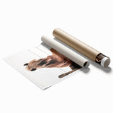 Sunset Horse Portrait Art - Rustic Farmhouse Wall Decor Print