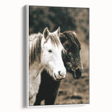 Charming Horse Duo Art - Rustic Farmhouse Wall Decor Print