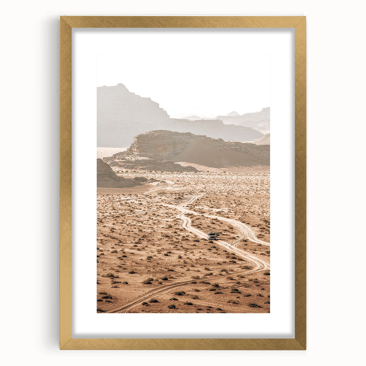 Desert Adventure Road Art - Rustic Farmhouse Wall Decor Print