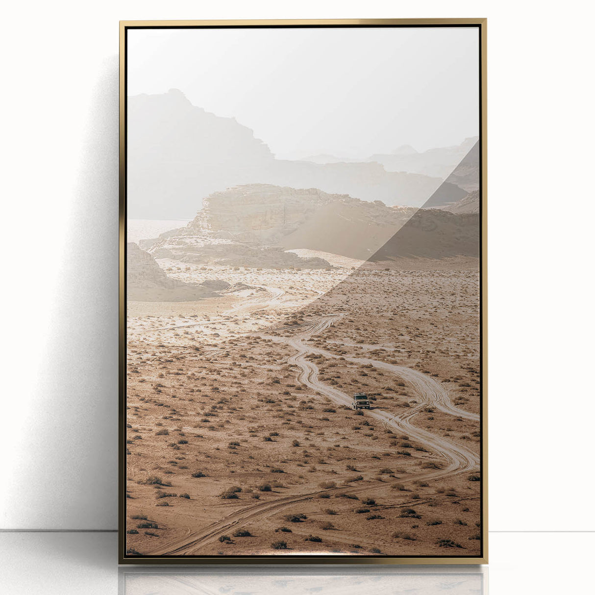Desert Adventure Road Art - Rustic Farmhouse Wall Decor Print