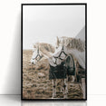 Charming Horse Duo Art - Rustic Farmhouse Wall Decor Print