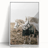 Charming Horse Duo Art - Rustic Farmhouse Wall Decor Print