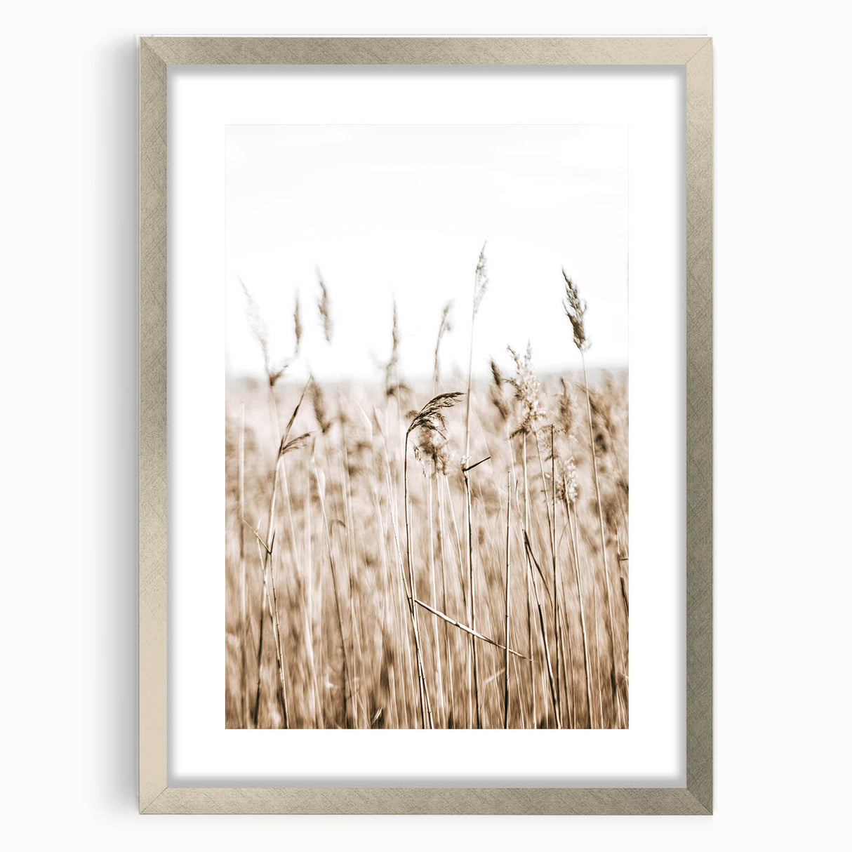 Wild Grass Field Art - Rustic Farmhouse Nature Wall Decor Print