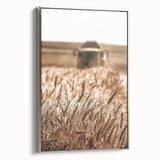 Golden Wheat Field Art - Rustic Farmhouse Wall Decor Print