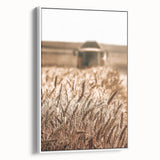 Golden Wheat Field Art - Rustic Farmhouse Wall Decor Print