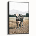 Majestic Cow in Pasture - Rustic Farmhouse Wall Art Print