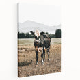 Majestic Cow in Pasture - Rustic Farmhouse Wall Art Print