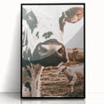 Charming Close-Up Cow - Rustic Farmhouse Wall Art Decor