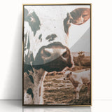 Charming Close-Up Cow - Rustic Farmhouse Wall Art Decor
