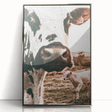 Charming Close-Up Cow - Rustic Farmhouse Wall Art Decor