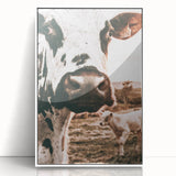 Charming Close-Up Cow - Rustic Farmhouse Wall Art Decor