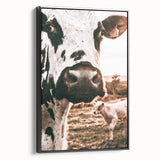Charming Close-Up Cow - Rustic Farmhouse Wall Art Decor