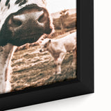Charming Close-Up Cow - Rustic Farmhouse Wall Art Decor
