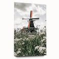 Rustic Windmill Wall Art | Farmhouse Style Decor with Wildflowers