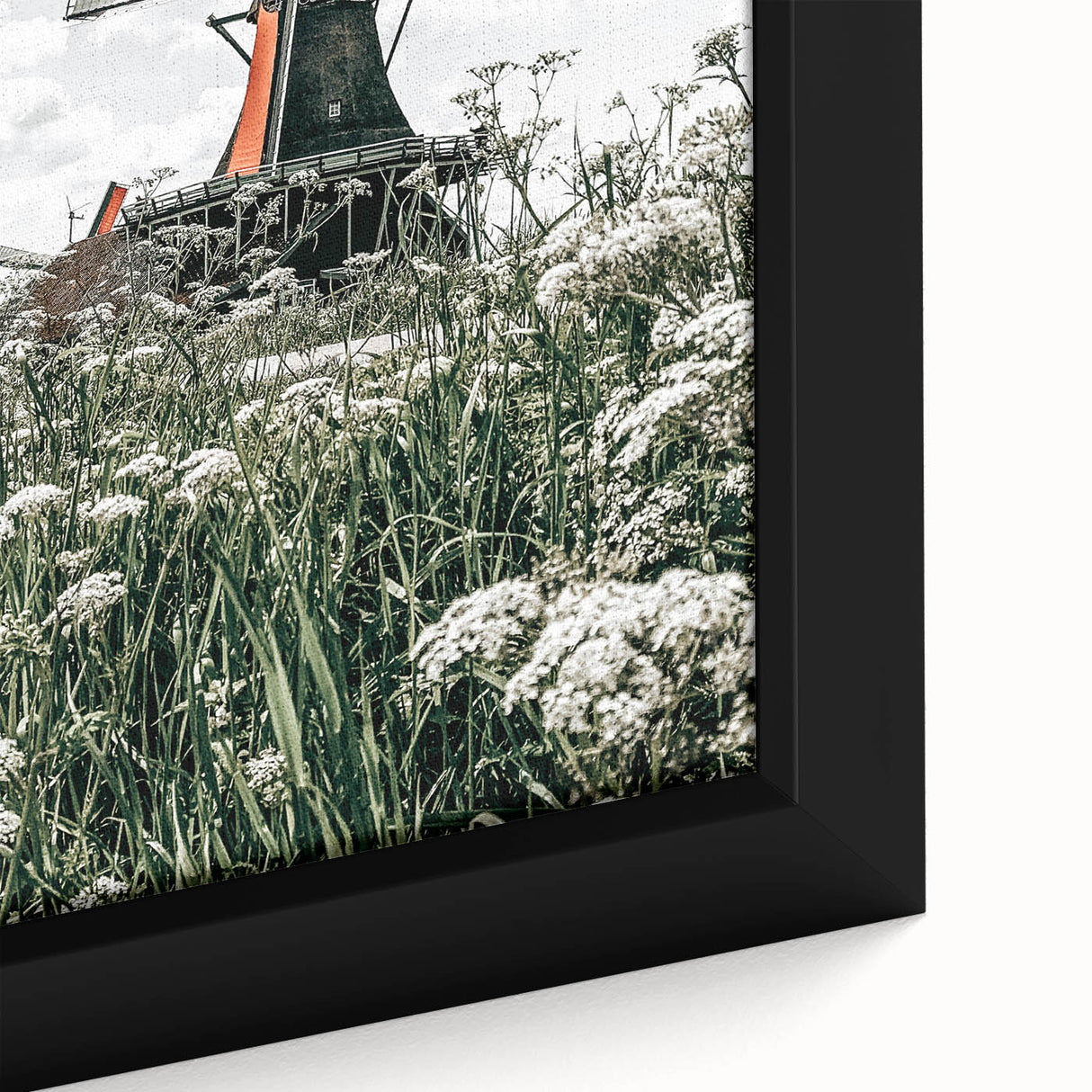 Rustic Windmill Wall Art | Farmhouse Style Decor with Wildflowers
