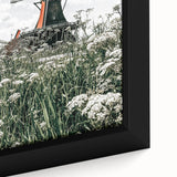 Rustic Windmill Wall Art | Farmhouse Style Decor with Wildflowers