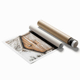 Rustic Wooden Cabin Wall Art | Farmhouse Winter Decor with Snow