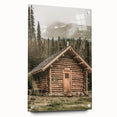 Rustic Mountain Cabin Wall Art | Farmhouse Decor with Scenic Wilderness