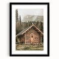 Rustic Mountain Cabin Wall Art | Farmhouse Decor with Scenic Wilderness
