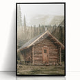 Rustic Mountain Cabin Wall Art | Farmhouse Decor with Scenic Wilderness