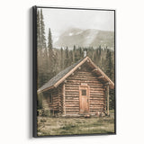 Rustic Mountain Cabin Wall Art | Farmhouse Decor with Scenic Wilderness
