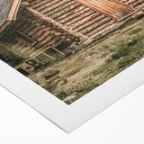 Rustic Mountain Cabin Wall Art | Farmhouse Decor with Scenic Wilderness