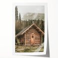 Rustic Mountain Cabin Wall Art | Farmhouse Decor with Scenic Wilderness