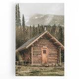 Rustic Mountain Cabin Wall Art | Farmhouse Decor with Scenic Wilderness