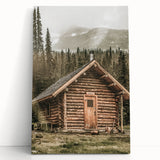 Rustic Mountain Cabin Wall Art | Farmhouse Decor with Scenic Wilderness
