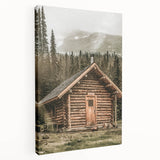 Rustic Mountain Cabin Wall Art | Farmhouse Decor with Scenic Wilderness