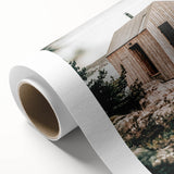 Coastal Wooden Cabin Wall Art | Farmhouse Rustic Decor by the Water