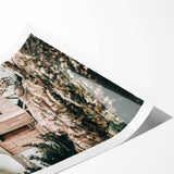 Coastal Wooden Cabin Wall Art | Farmhouse Rustic Decor by the Water