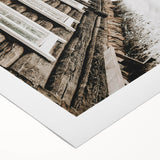 Rustic Farmhouse Decor – Snowy Cabin Wall Art for Country Style Homes