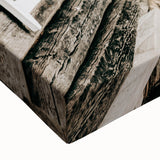 Rustic Farmhouse Decor – Snowy Cabin Wall Art for Country Style Homes