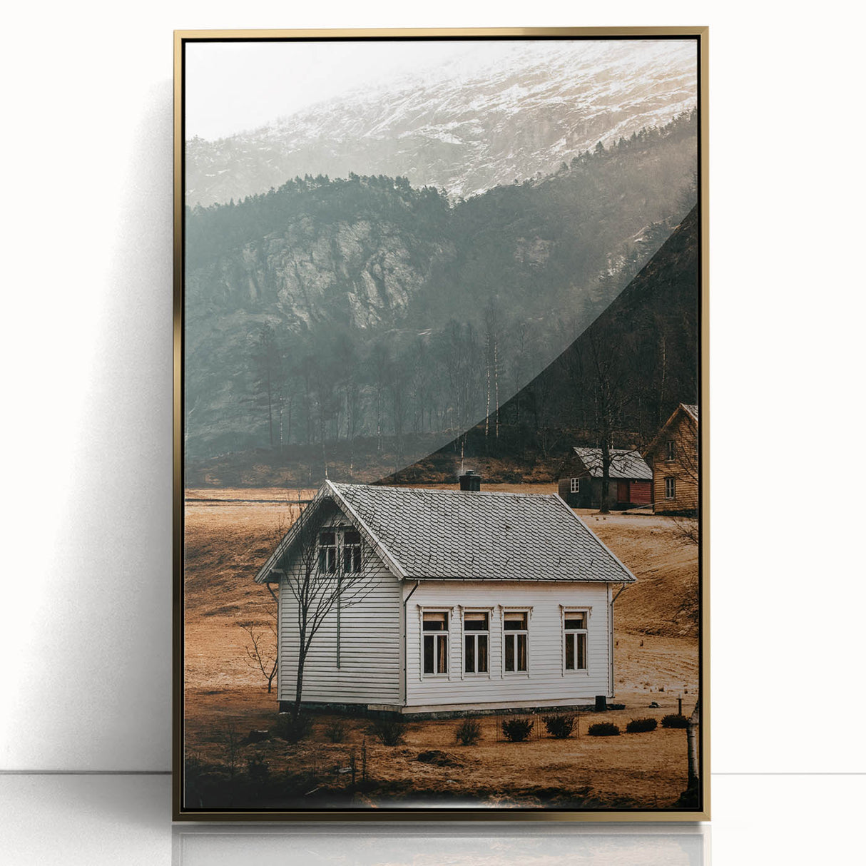 Farmhouse Wall Art – Rustic Mountain Cabin for Country Style Decor