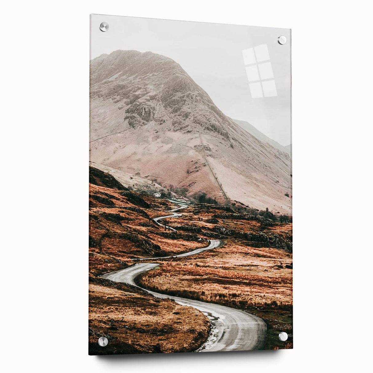 Farmhouse Wall Art – Serene Mountain Road for Rustic Country Decor