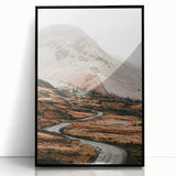 Farmhouse Wall Art – Serene Mountain Road for Rustic Country Decor