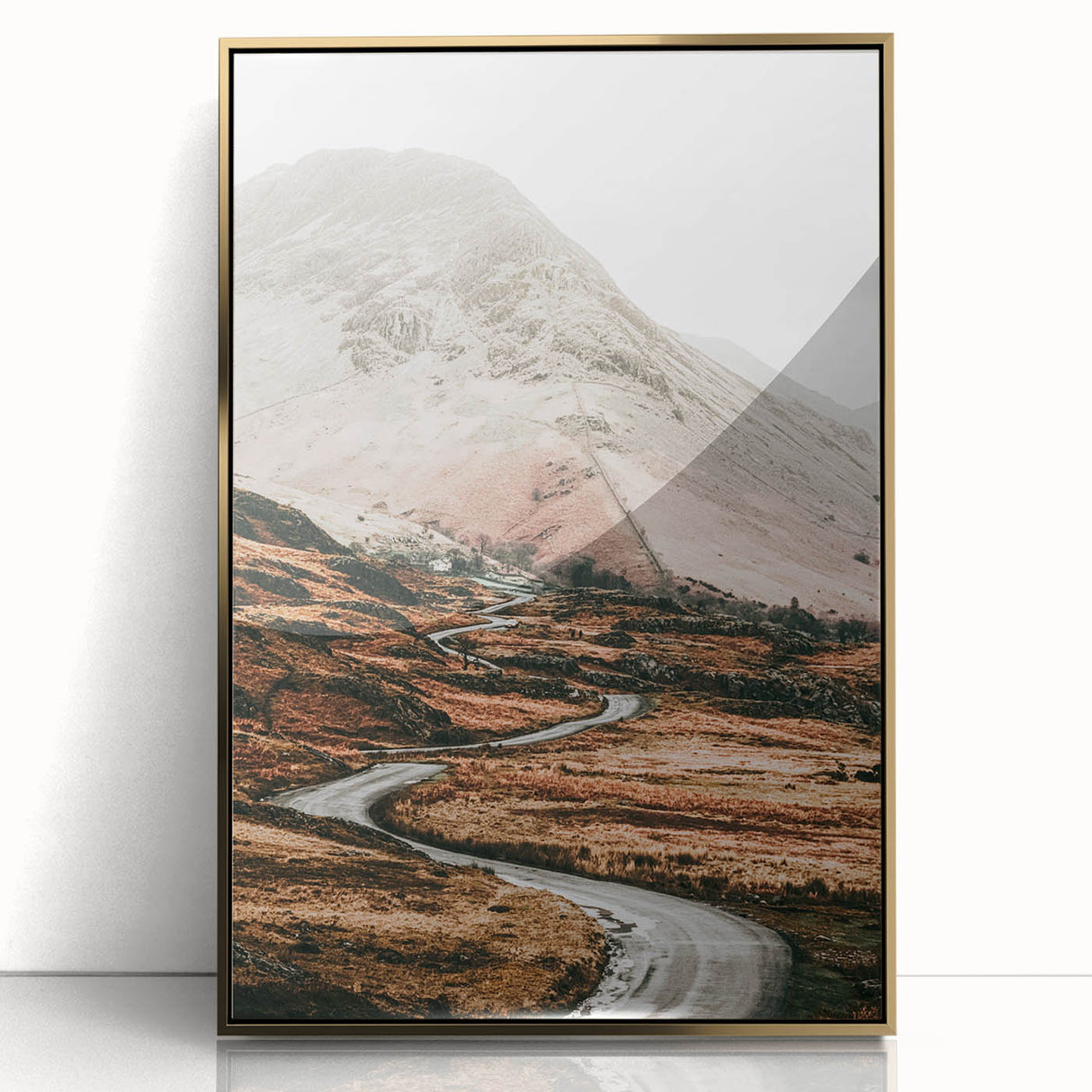 Farmhouse Wall Art – Serene Mountain Road for Rustic Country Decor